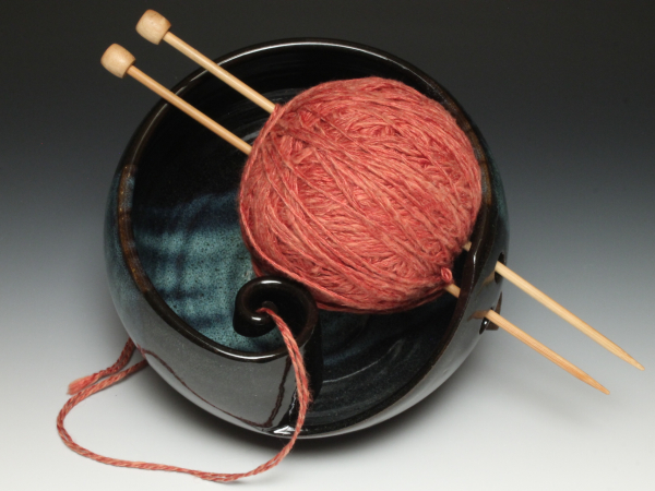 Knitting Bowl in Northern Lights