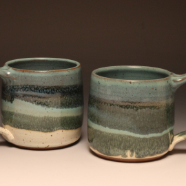 Smaller, straight sided mug with handle 11-12 oz