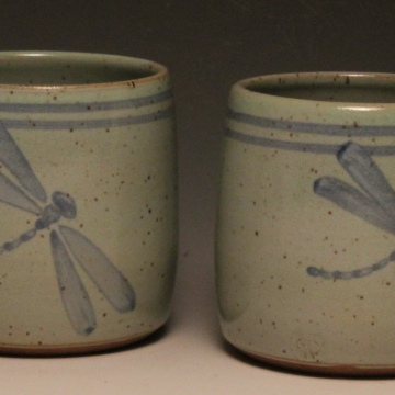 small mug in dragonfly
