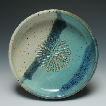 Olive Oil Dipping Dish with Garlic Grater, Beach